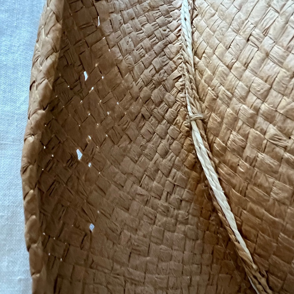 San Diego Hat Company Brown Straw Hat with Button Detail - Picture 7 of 11